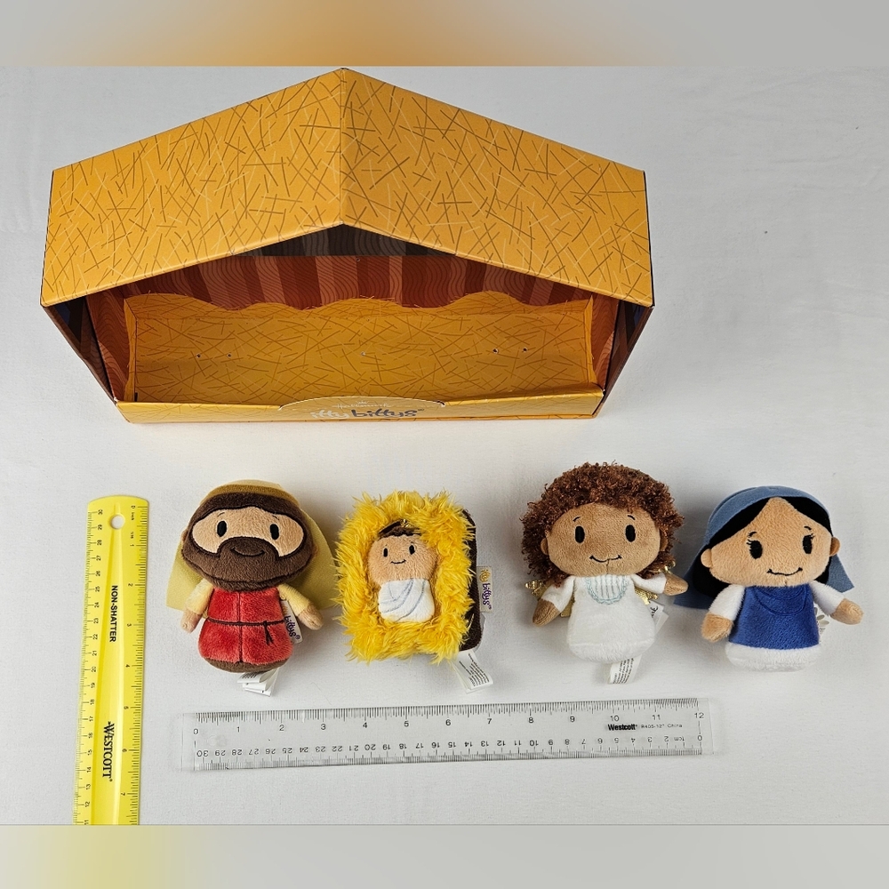 Hallmark Itty Bittys Nativity Set Plush Toys Holiday Christmas - Picture 9 of 12